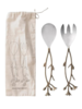 Stainless Steel Floral Vine Salad Servers