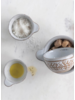 White Glazed Stoneware Measuring Cup Set