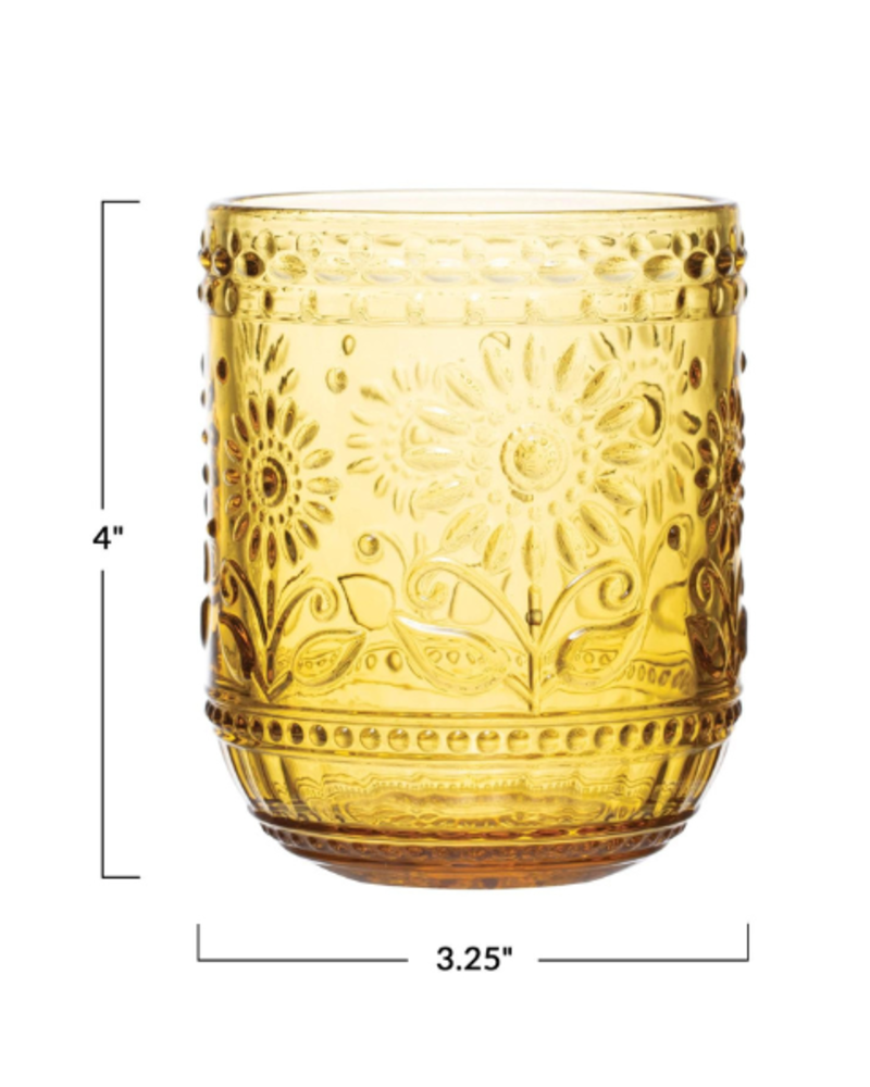 Sunflower Drinking Glass