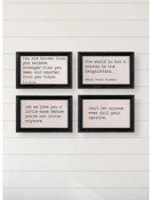 Framed Typewriter Wall Decor