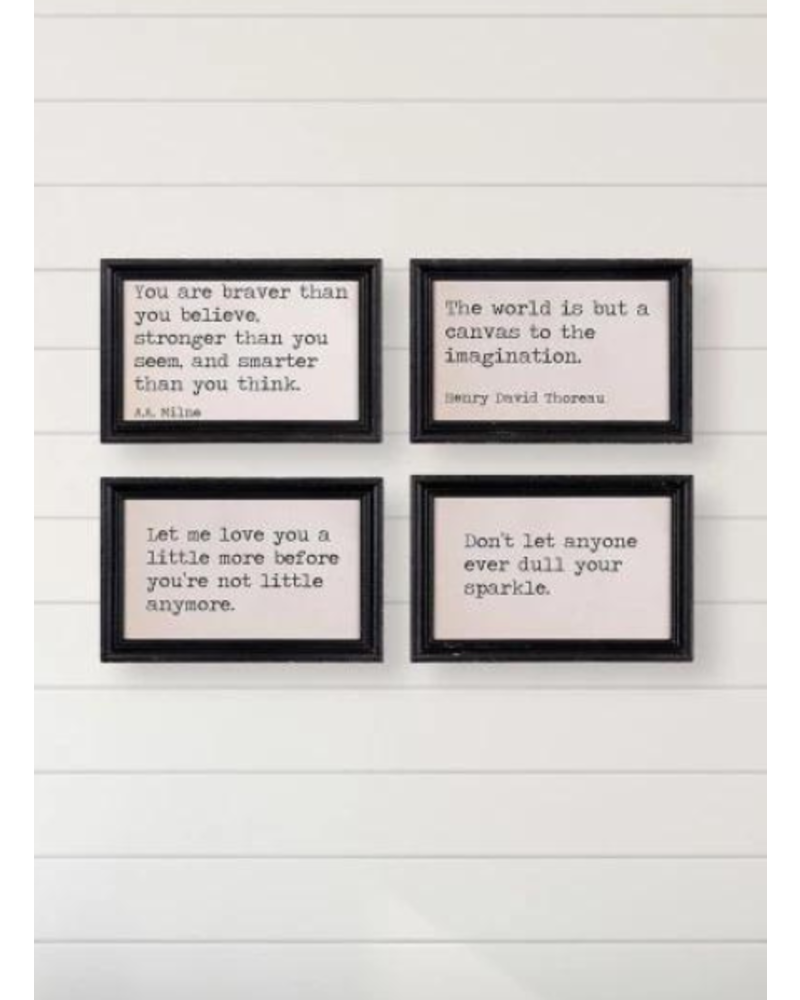 Framed Typewriter Wall Decor