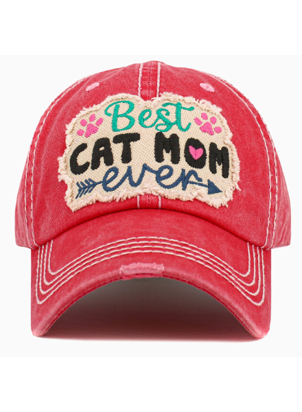 Best Cat Mom Ever Baseball Cap