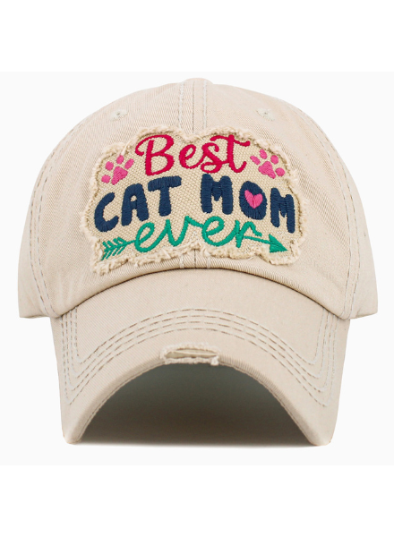Best Cat Mom Ever Baseball Cap