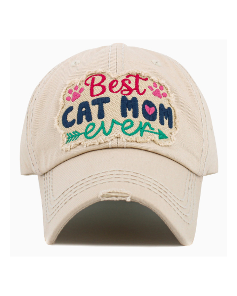 Best Cat Mom Ever Baseball Cap