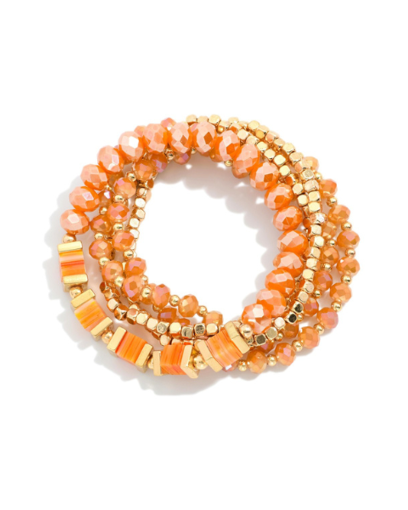 Set of 5 Multicolor Stretchy Bracelets