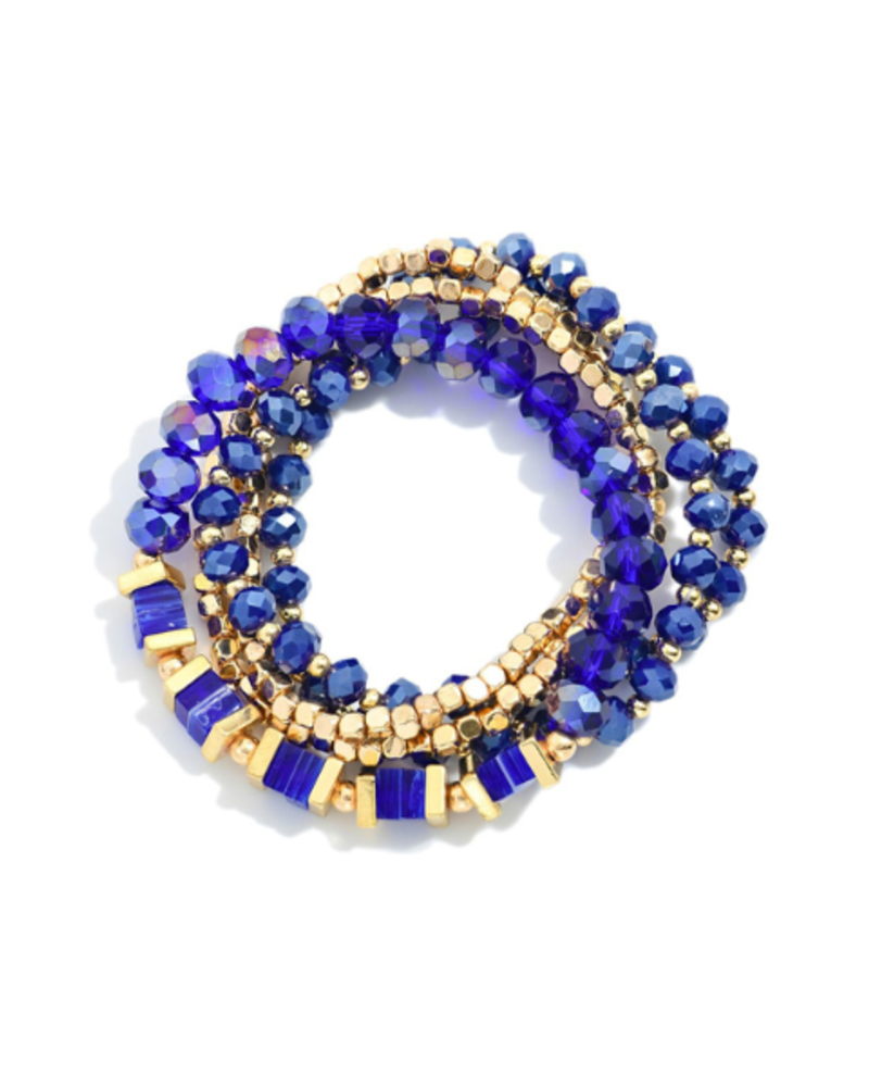 Set of 5 Multicolor Stretchy Bracelets