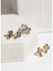 Druzy Cross Post Earrings