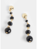Gold Tone Beaded Drop Earrings