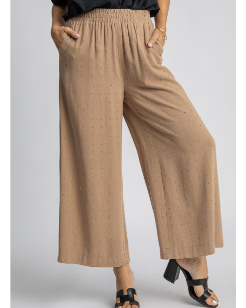 Rhinestone Embellished Pant