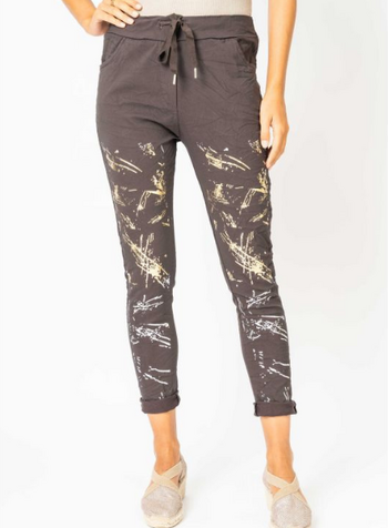 Silver and Gold Foil Jegging