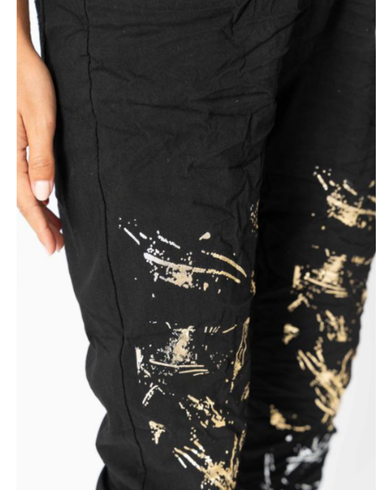 Silver and Gold Foil Jegging