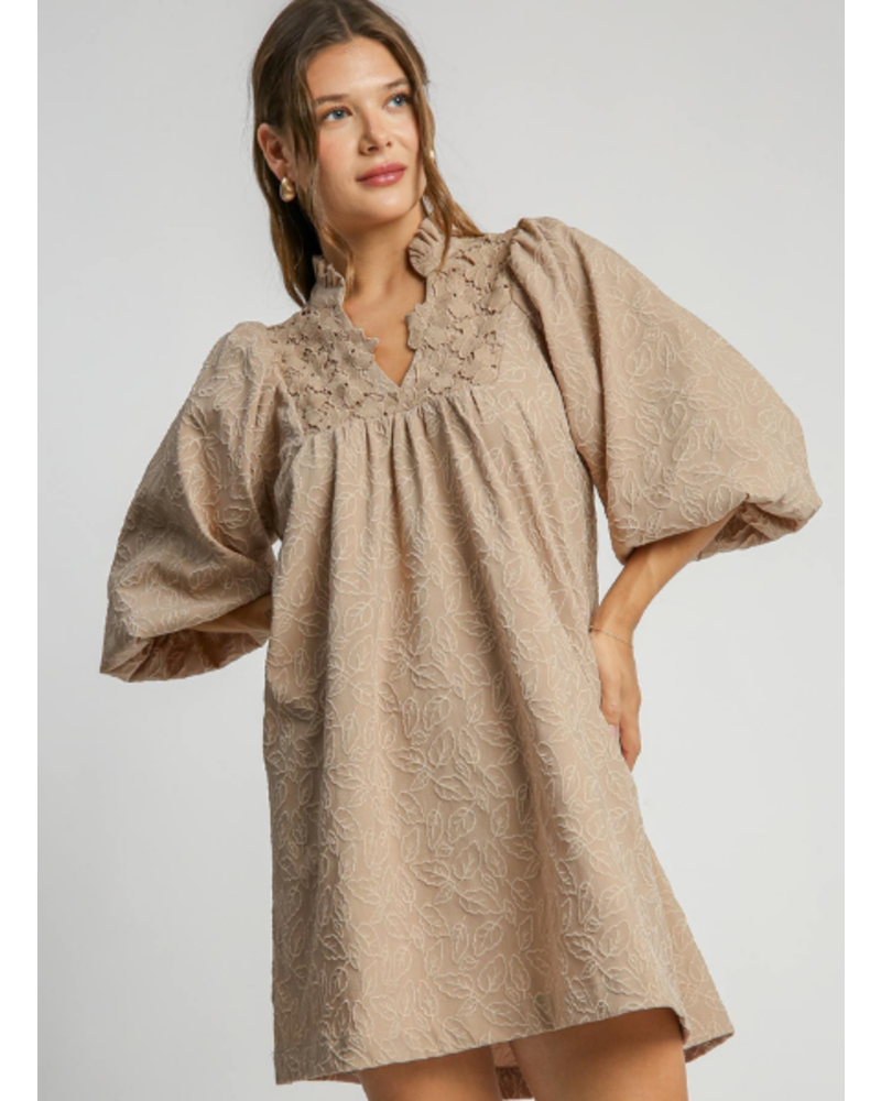 Floral Jacquard Dress