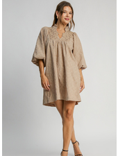 Floral Jacquard Dress