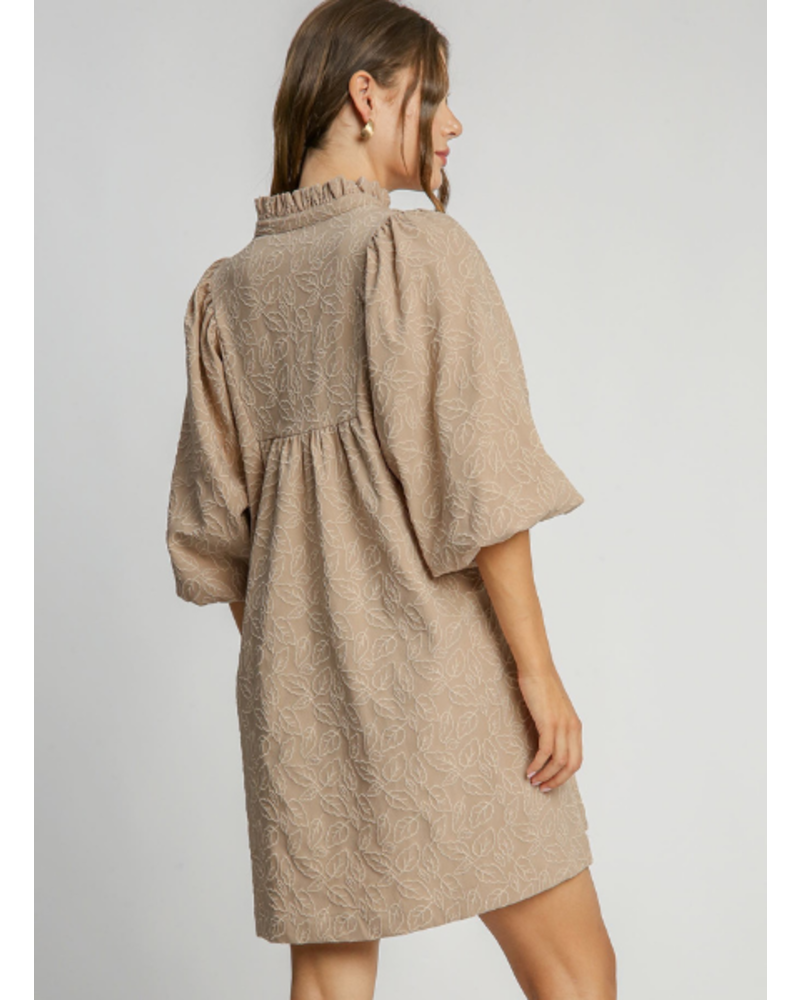 Floral Jacquard Dress