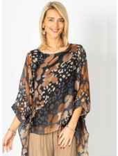 Animal Print Silk Blouse