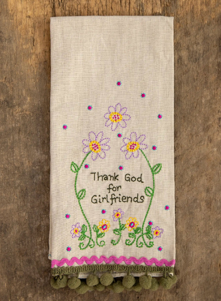 Linen Embroidered Hand Towel