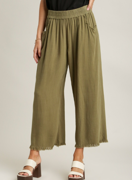 魅力的な Easy Hem Frayed Pant woman artful the for Rick's Trader - パンツ
