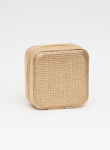 Rhinestone Travel Jewelry Case