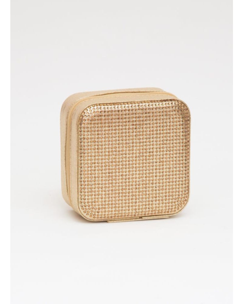 Rhinestone Travel Jewelry Case