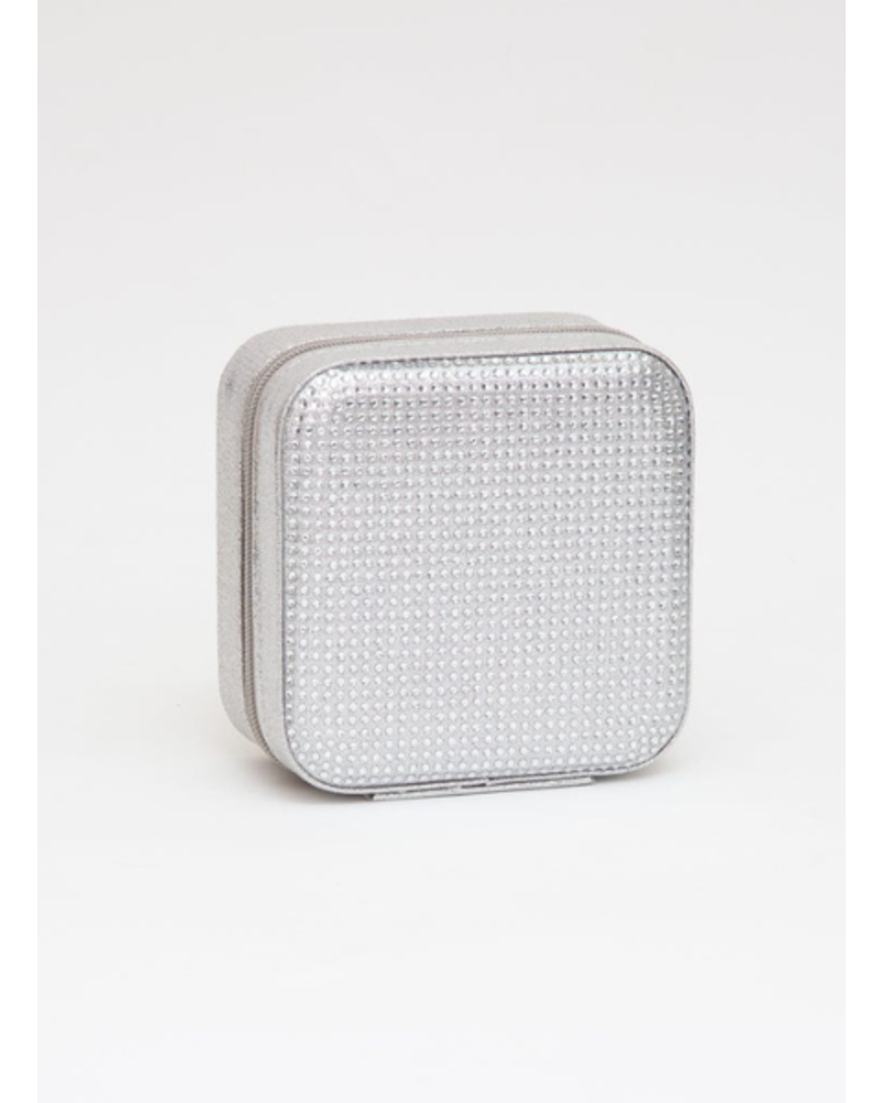 Rhinestone Travel Jewelry Case