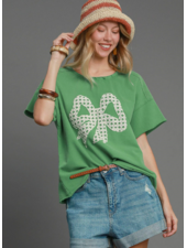 Lacey Ribbon French Terry Shirt