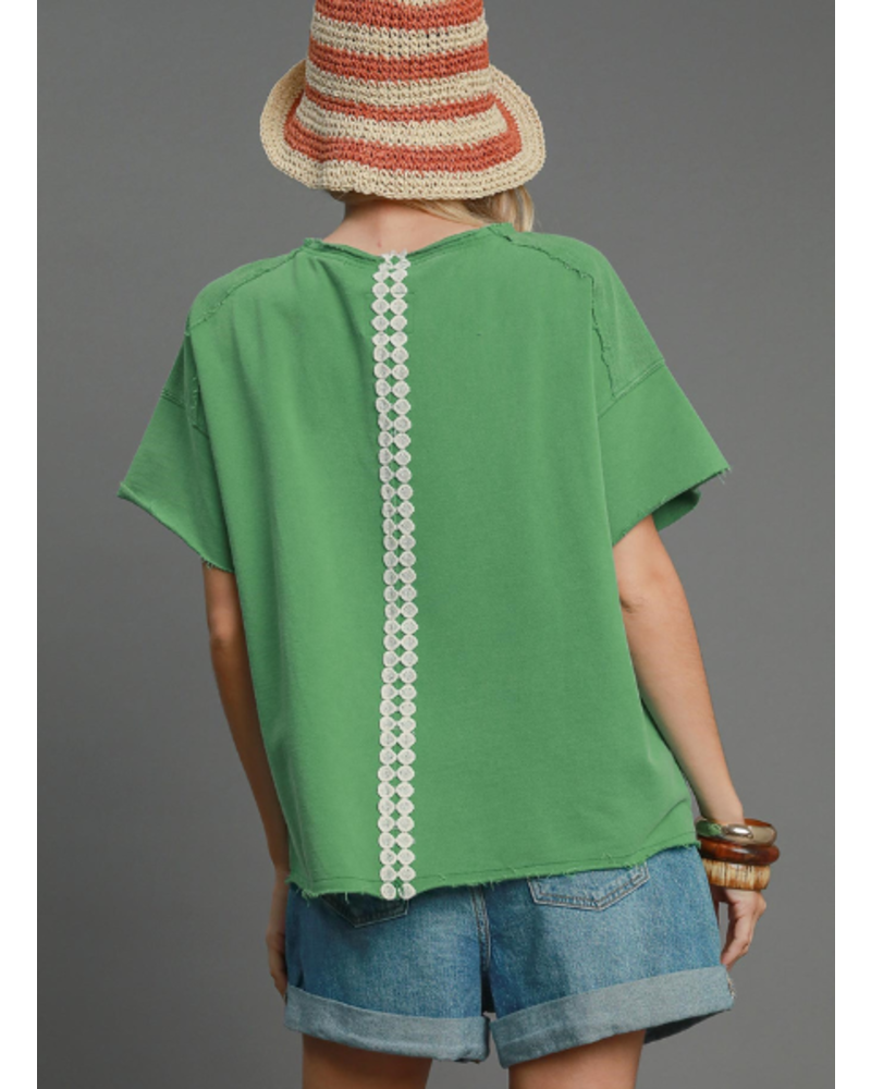 Lacey Ribbon French Terry Shirt