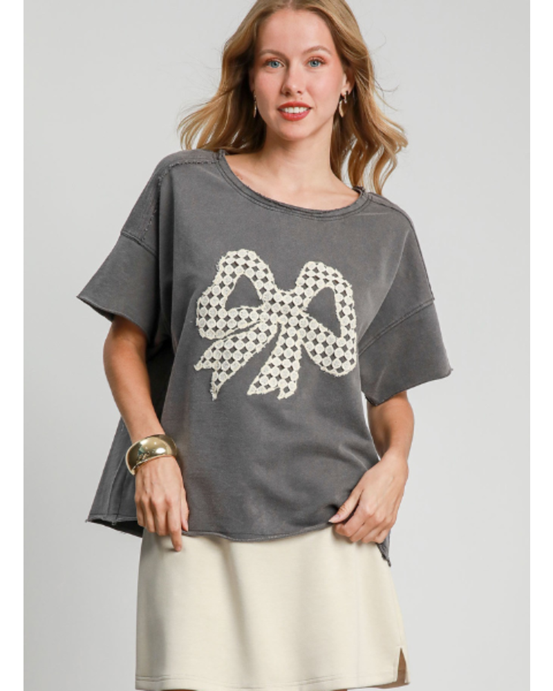 Lacey Ribbon French Terry Shirt