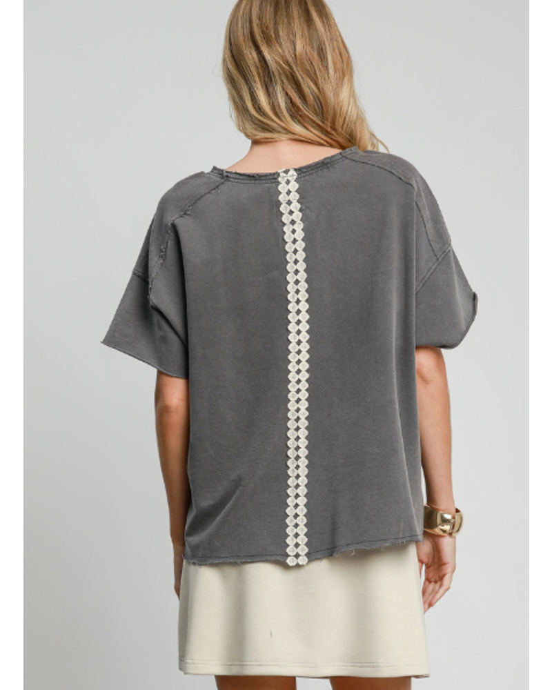 Lacey Ribbon French Terry Shirt