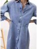 Denim Button Up Dress