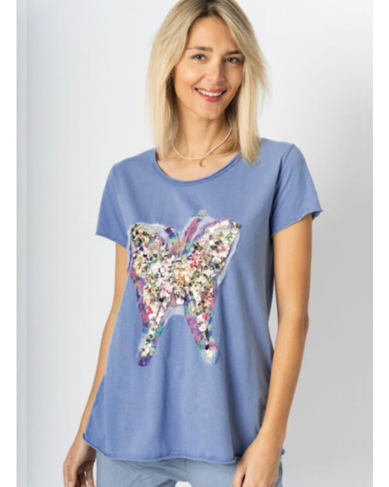 トップス theredthread S shirring butterfly tops THEREDTHREAD / ザレッドスレッド】S shirring butterfly tops