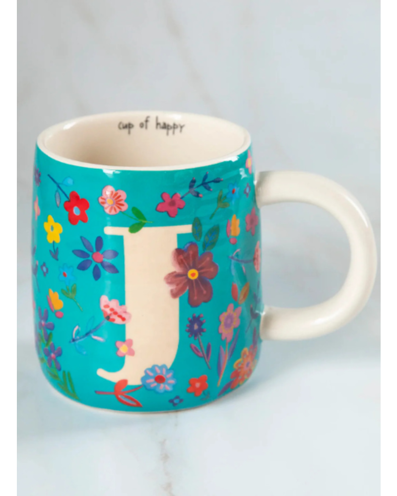 Floral Initial Mugs