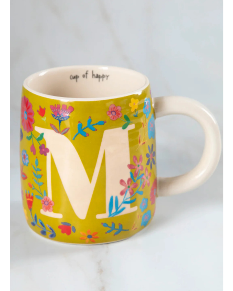 Floral Initial Mugs
