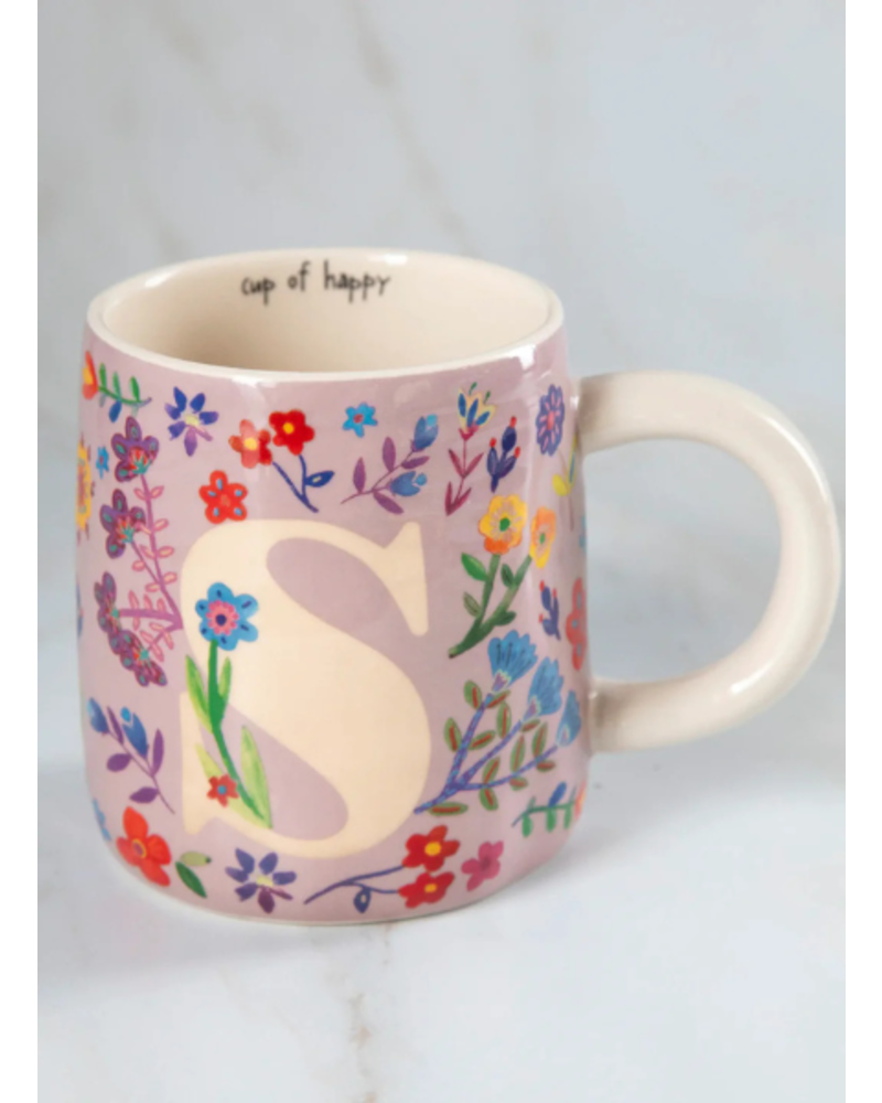 Floral Initial Mugs
