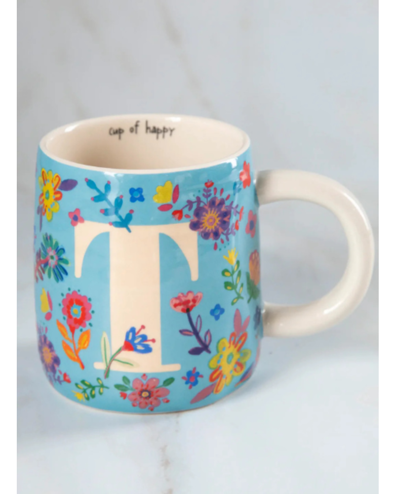 Floral Initial Mugs