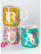 Floral Initial Mugs