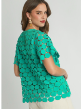 Circle Lace Layered Boxy Top