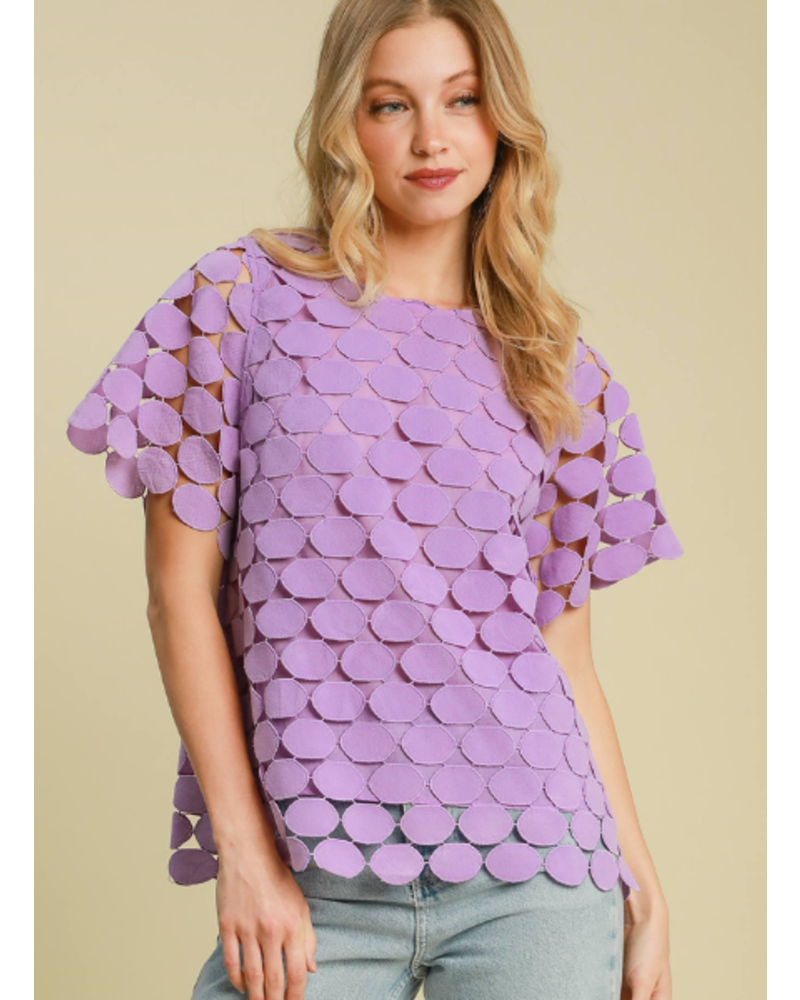 Circle Lace Layered Boxy Top - Trader Rick's for the artful