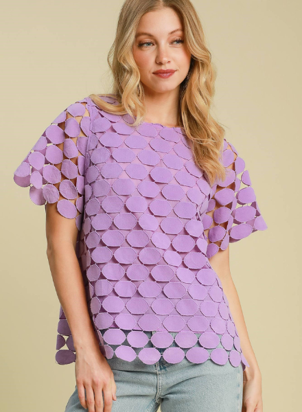 Circle Lace Layered Boxy Top - Trader Rick's for the artful