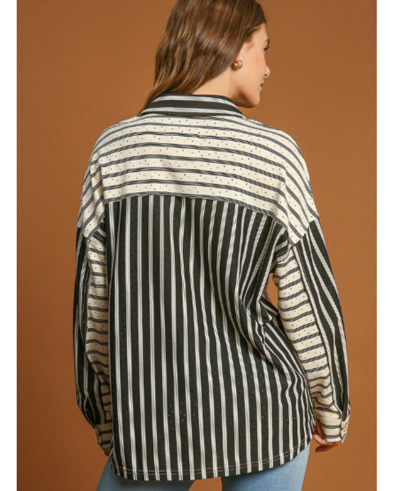 Striped Collared Shirt