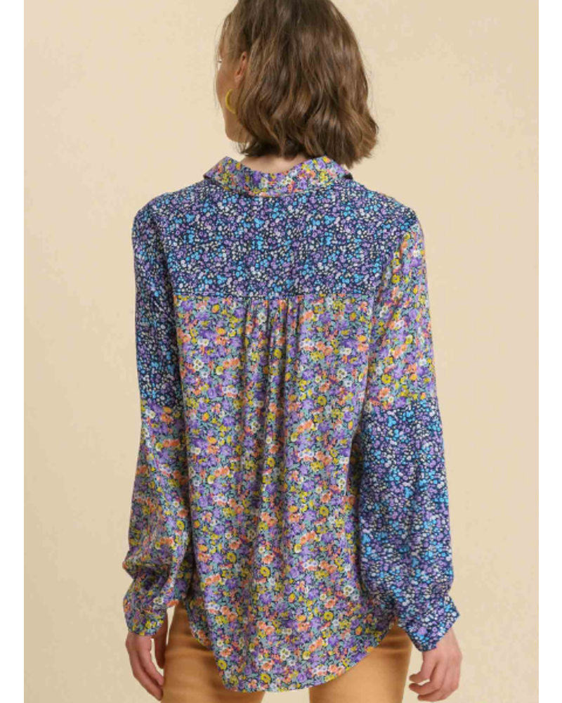 Ditsy Floral Long Sleeve Button Down