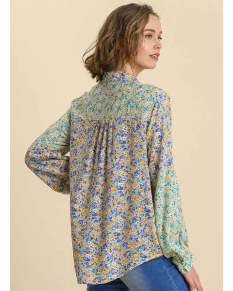 Ditsy Floral Long Sleeve Button Down