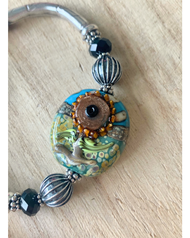 Out Of The Fire Arise Single Bead Lampglass Bracelet