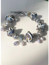 Out Of The Fire Chantilly 5 Bead Lampglass Bracelet