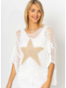 Crochet Sweater with Gold Star