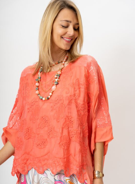 Embroidered Silk Blouse with Butterflies - Trader Rick's for Embroidered Silk Blouse with Butterflies - Trader Rick's for