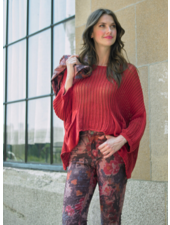 Crochet Knit Top with Pockets