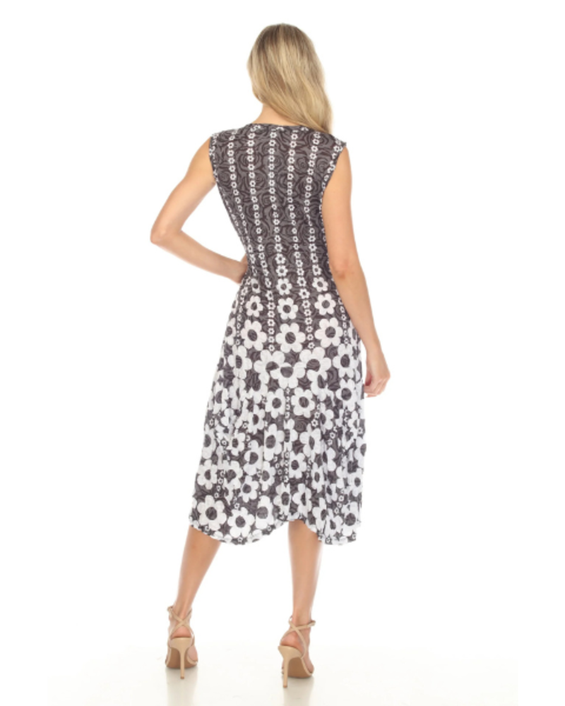 Crinkle Travel Wear Dress with Pockets