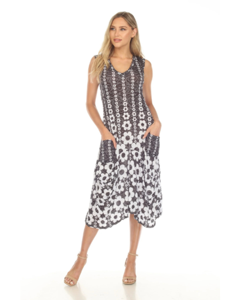 Crinkle Travel Wear Dress with Pockets
