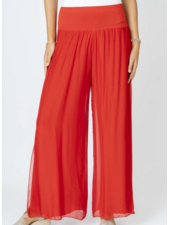 Silk Pant with Slit