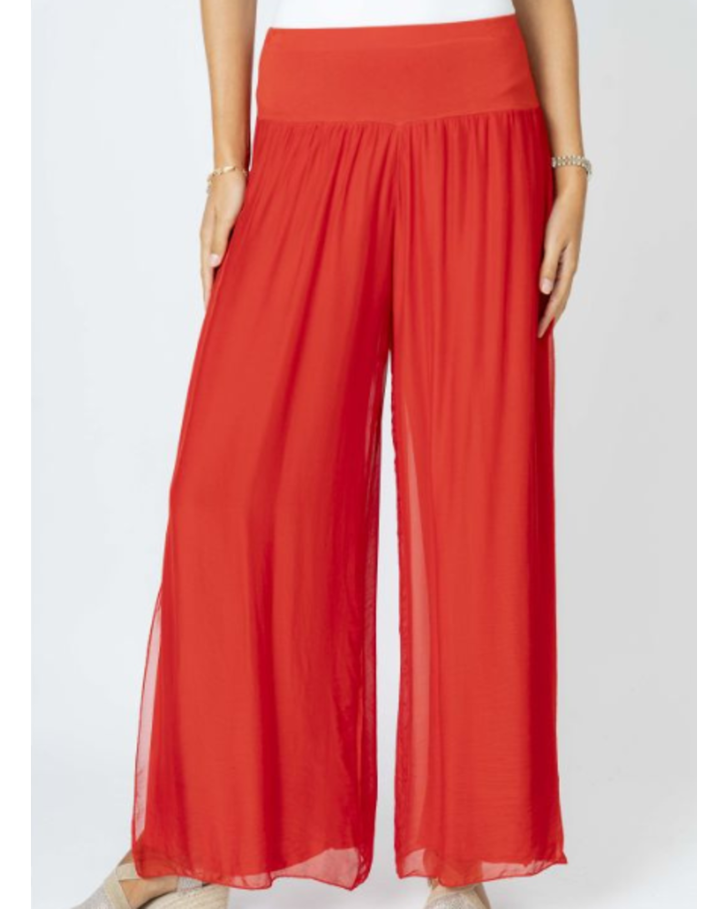 Silk Pant with Slit